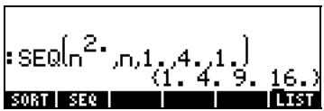 COMPAQ 48GII - La fonction SEQ - 1