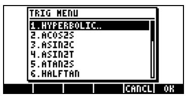 COMPAQ 48GII - Développement et mise en facteur en utilisant les fonctions trigonométriques - 1