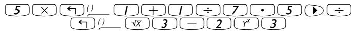 COMPAQ 48GII - Créer des expressions arithmétiques - 3