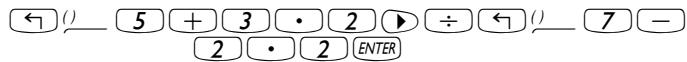 COMPAQ 48GII - Exemples de calculs avec des nombres réels - 3
