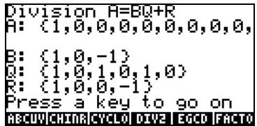 COMPAQ 48GII - Opérations étape par étape avec des polynômes et des fractions - 7