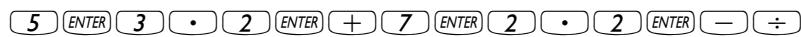 COMPAQ 48GII - Exemples de calculs avec des nombres réels - 4