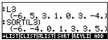 COMPAQ 48GII - Le menu MTH/list - 6