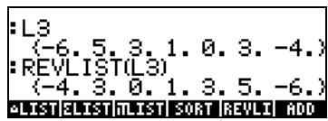 COMPAQ 48GII - Le menu MTH/list - 7