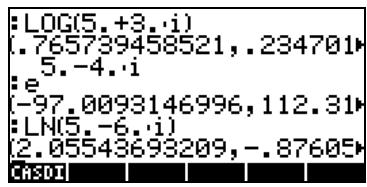 COMPAQ 48GII - Fonctions appliquées aux nombres complexes - 2