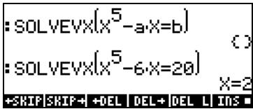 COMPAQ 48GII - Fonction solvevx - 1