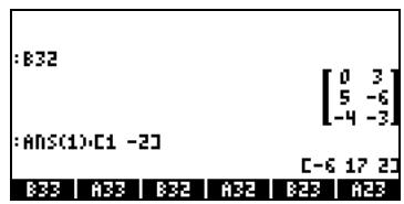 COMPAQ 49G PLUS - Multiplication matrice-vecteur - 2