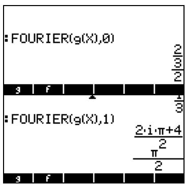 COMPAQ 49G PLUS - Séries de fourier pour une équation quadratique - 4