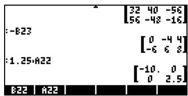 COMPAQ 49G PLUS - Multiplication par un scalaire - 2