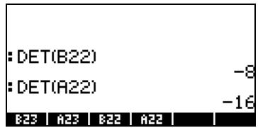 COMPAQ 49G PLUS - Fonction DET - 2