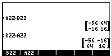 COMPAQ 49G PLUS - Multiplication de matrices - 2