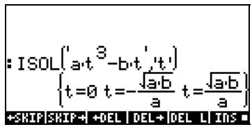 COMPAQ 49G PLUS - Fonction ISOL - 1
