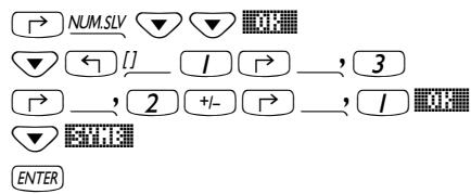COMPAQ 49G PLUS - Générer une expression algébrique pour le polynôme - 4