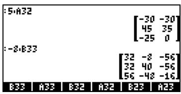 COMPAQ 49G PLUS - Multiplication par un scalaire - 1
