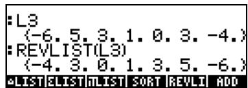COMPAQ 49G PLUS - Le menu MTH/list - 7