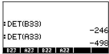 COMPAQ 49G PLUS - Fonction DET - 1