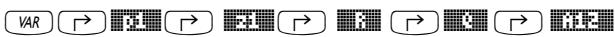 COMPAQ 49G PLUS - Utiliser la touche right-shift suivie des touches de menu - 1