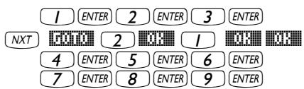 COMPAQ 49G PLUS - Se déplacer vers la droite ou vers le bas dans l'éditeur de matrice - 1