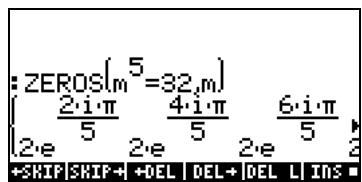 COMPAQ 49G PLUS - Fonction ZEROS - 2