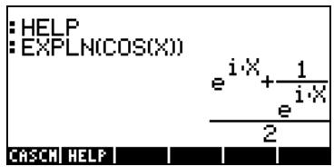 COMPAQ 49G PLUS - Développement et mise en facteur en utilisant les fonctions log-exp - 4