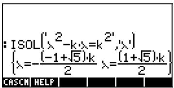 COMPAQ 49G PLUS - Fonction ISOL - 4