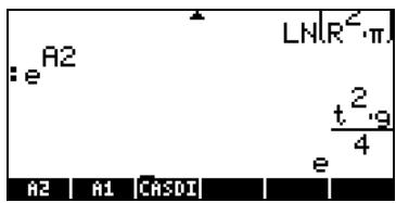 COMPAQ 49G PLUS - Opérations simples avec les objets algébriques - 31