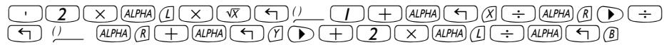 COMPAQ 49G PLUS - Créer des expressions algébriques - 1