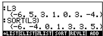 COMPAQ 49G PLUS - Le menu MTH/list - 6