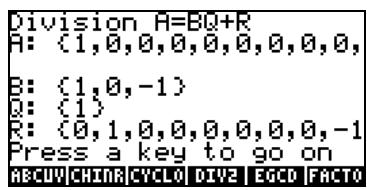 COMPAQ 49G PLUS - Opérations étape par étape avec des polynômes et des fractions - 2