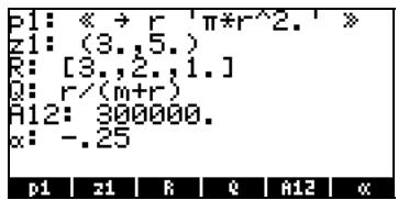 COMPAQ 49G PLUS - Afficher le contenu de toutes les variables à l'écran - 1