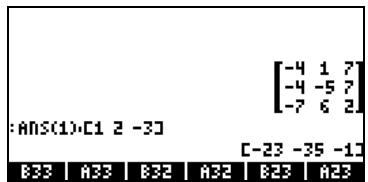 COMPAQ 49G PLUS - Multiplication matrice-vecteur - 1