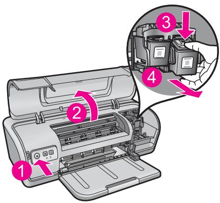 COMPAQ DESKJET D730 - Pour déterminer la cartouche posant problème - 1