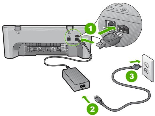 COMPAQ DESKJET F735 - Vérification du bloc d'alimentation - 1