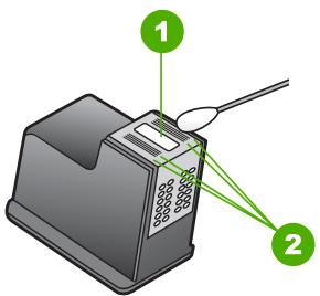 COMPAQ DESKJET F735 - Pour nettoyer la zone des buses d'encre - 3
