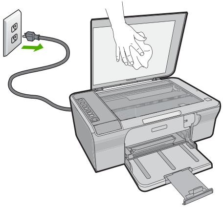 COMPAQ DESKJET F735 - Pour nettoyer le fond blanc du capot - 1