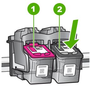COMPAQ DESKJET F735 - Pour remplacer les cartouches d'impression - 2
