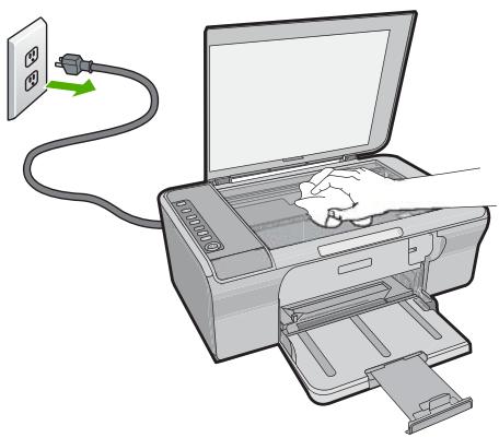 COMPAQ DESKJET F735 - Nettoyage de la vitre - 1