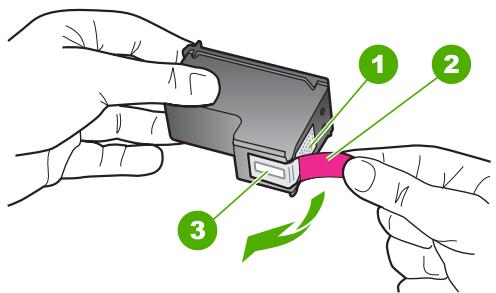 COMPAQ DESKJET F735 - Vérification de l'installation des cartouches d'impression - 2