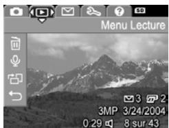 COMPAQ HP PHOTOSMART M307 - Menu de l'appareil photo - 2