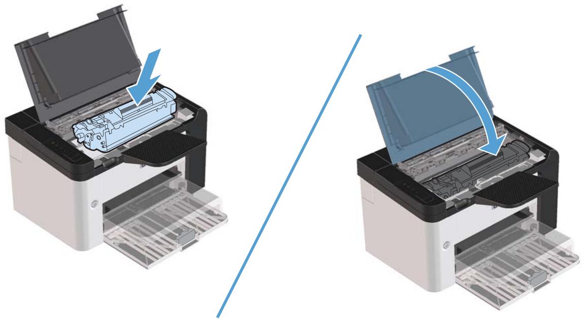 COMPAQ LASERJET PRO P1560 - Élimination des bourrages des zones de sortie du papier - 3