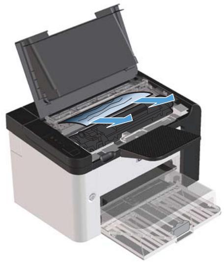 COMPAQ LASERJET PRO P1560 - Élimination des bourrages des zones de sortie du papier - 2