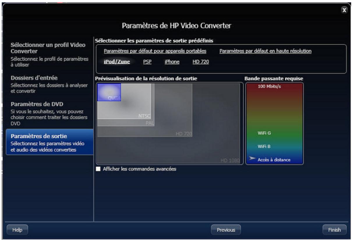 COMPAQ MEDIASMART EX490 - Contrôles de sortie avancés - 1