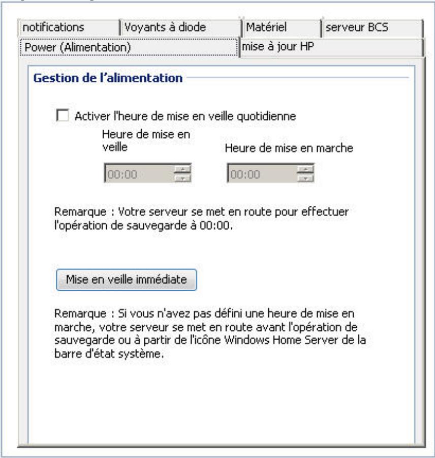 COMPAQ MEDIASMART EX490 - Parametres d'alimentation - 1