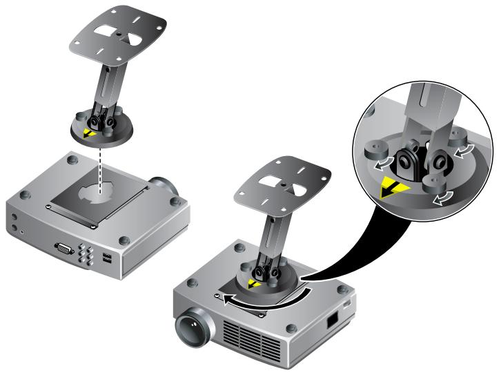 COMPAQ MP3220 - Fixation au plafond - 6