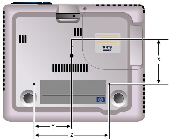COMPAQ MP3220 - Fixation au plafond - 7
