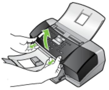 COMPAQ OFFICEJET J3500 - Pour enlever le cache du panneau de commande - 2