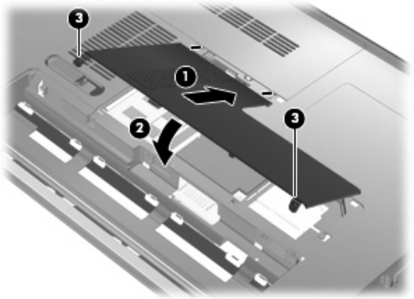 COMPAQ PAVILION - Ajout ou remplacement d'un module mémoire dans le connecteur d'extension de module mémoire - 4