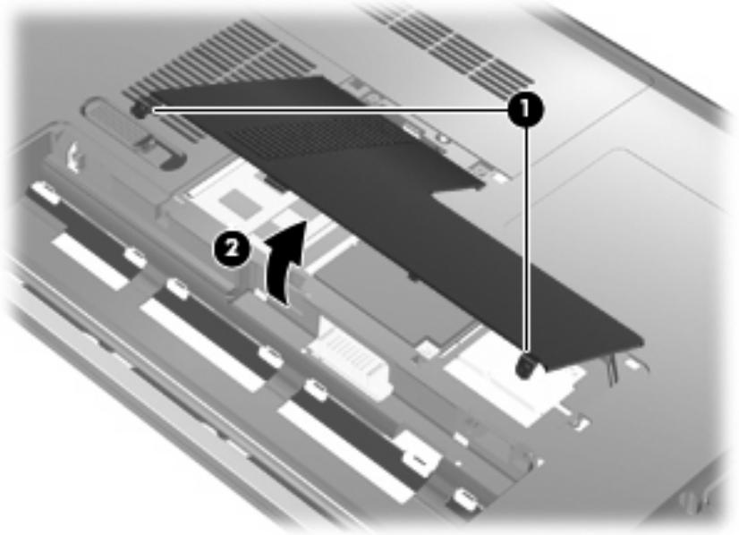 COMPAQ PAVILION - Ajout ou remplacement d'un module mémoire dans le connecteur d'extension de module mémoire - 1