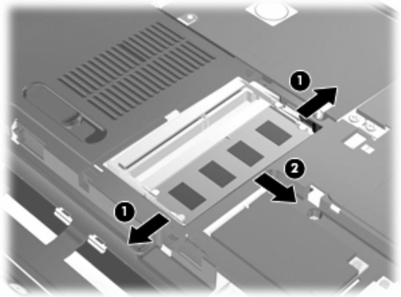 COMPAQ PAVILION - Mise à niveau d'un module mémoire dans le compartiment principal de module mémoire - 3