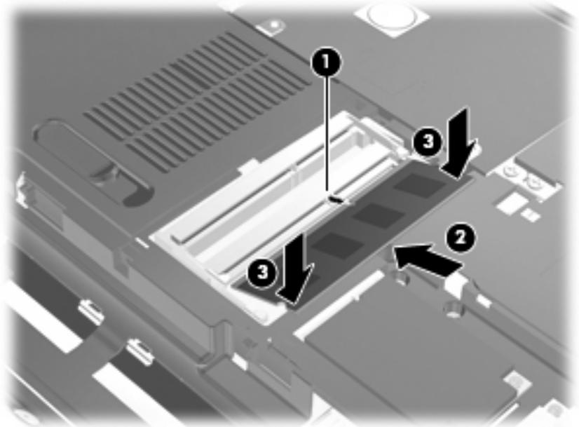 COMPAQ PAVILION - Mise à niveau d'un module mémoire dans le compartiment principal de module mémoire - 4